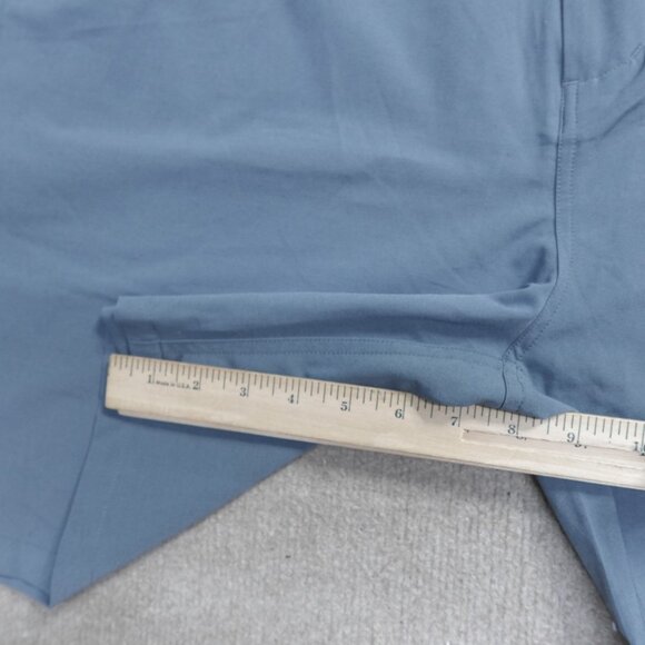 Free Fly Shorts 42 Blue Solid Organic Cotton Poly Spandex Chino Performance - Picture 4 of 9